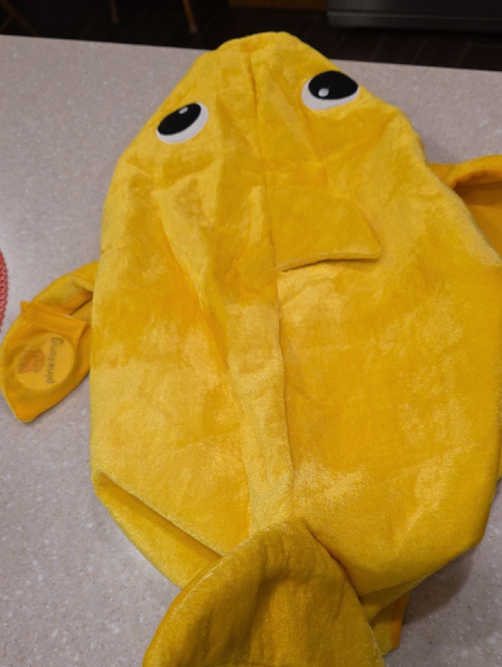 Infant to Toddler Yellow Plush Fish Costume Hoodie
